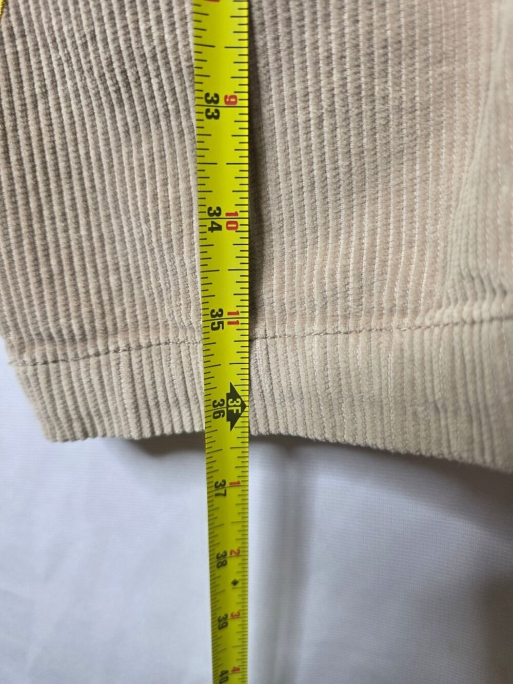 Urban Outfitters Beige Corduroy Pants With Multicolor Smiley Face Embroidery Ela - Picture 5 of 11